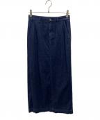 theoryセオリー）の古着「ドレープデニムマキシスカート」｜インディゴ