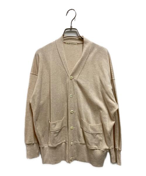 OLDE HOMESTEADER（オールド ホームステッダー）OLDE HOMESTEADER (オールド ホームステッダー) EXTRA COTTON JERSEY Cardigan ベージュ サイズ:42の古着・服飾アイテム