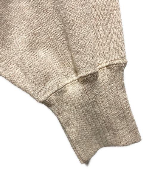 OLDE HOMESTEADER（オールド ホームステッダー）OLDE HOMESTEADER (オールド ホームステッダー) EXTRA COTTON JERSEY Cardigan ベージュ サイズ:42の古着・服飾アイテム