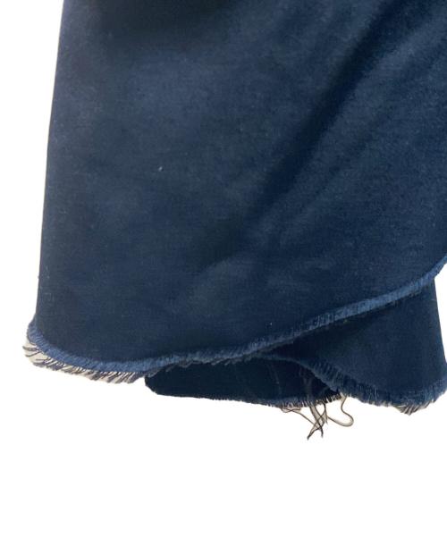 DRIES VAN NOTEN（ドリスヴァンノッテン）DRIES VAN NOTEN (ドリスヴァンノッテン) シルクリネンフリルノースリーブブラウス ブラック サイズ:36の古着・服飾アイテム