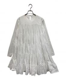 merlette（マーレット）の古着「ティアードワンピース」｜ホワイト