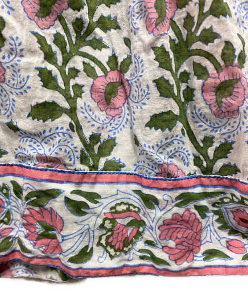 SZ Blockprints（エスゼットブロックプリント）SZ Blockprints (エスゼットブロックプリント) Jaipur Dress Essa Print ホワイト サイズ:FREEの古着・服飾アイテム