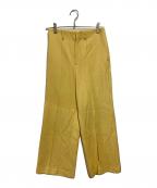 AURALEEオーラリー）の古着「WOOL MAX SERGE SLACKS」｜イエロー