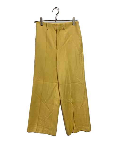 AURALEE（オーラリー）AURALEE (オーラリー) WOOL MAX SERGE SLACKS イエロー サイズ:Ｓの古着・服飾アイテム