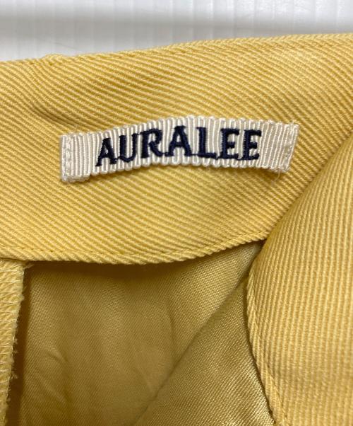 AURALEE（オーラリー）AURALEE (オーラリー) WOOL MAX SERGE SLACKS イエロー サイズ:Ｓの古着・服飾アイテム