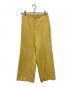 AURALEE（オーラリー）の古着「WOOL MAX SERGE SLACKS」｜イエロー