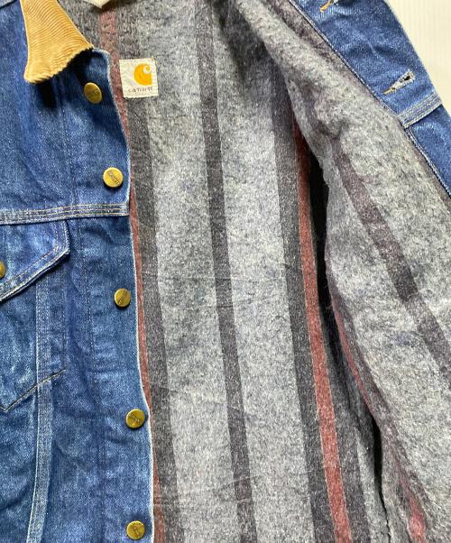 CarHartt（カーハート）CarHartt (カーハート) 80sブランケットトラッカージャケット インディゴ サイズ:サイズ詳細参照の古着・服飾アイテム
