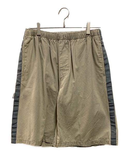 stussy（ステューシー）stussy (ステューシー) 00's リップストップラインショーツ ベージュ サイズ:Mの古着・服飾アイテム