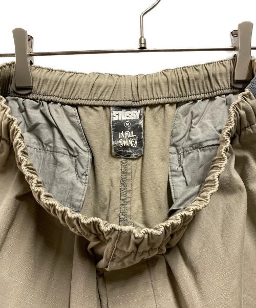 stussy（ステューシー）stussy (ステューシー) 00's リップストップラインショーツ ベージュ サイズ:Mの古着・服飾アイテム