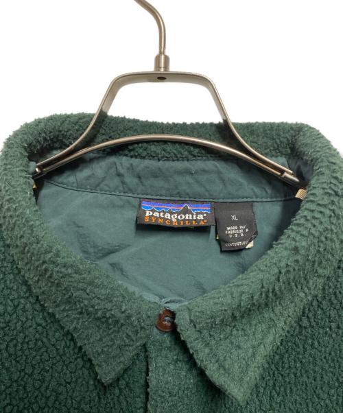 Patagonia（パタゴニア）Patagonia (パタゴニア) 90s  SYNCHILLA shearling overshirt グリーン サイズ:XLの古着・服飾アイテム