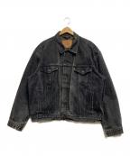 LEVI'Sリーバイス）の古着「後染め ブラックデニムジャケット」｜ブラック