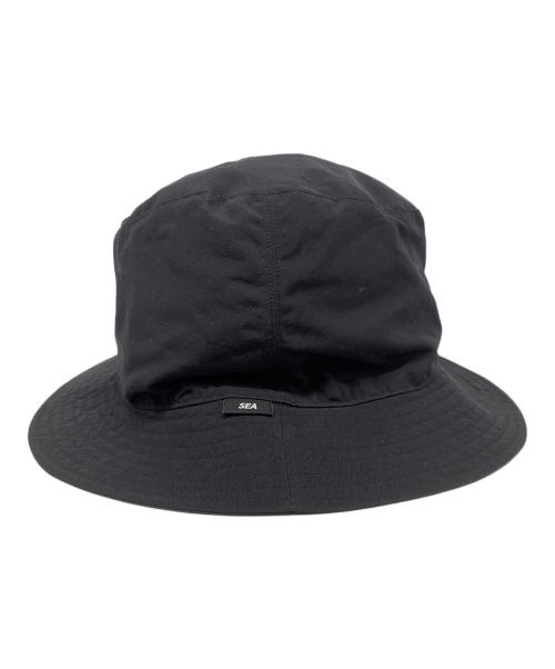 kijima takayuki（キジマタカユキ）kijima takayuki (キジマタカユキ) WIND AND SEA (ウィンダンシー) ナイロンバケットハット ブラックの古着・服飾アイテム
