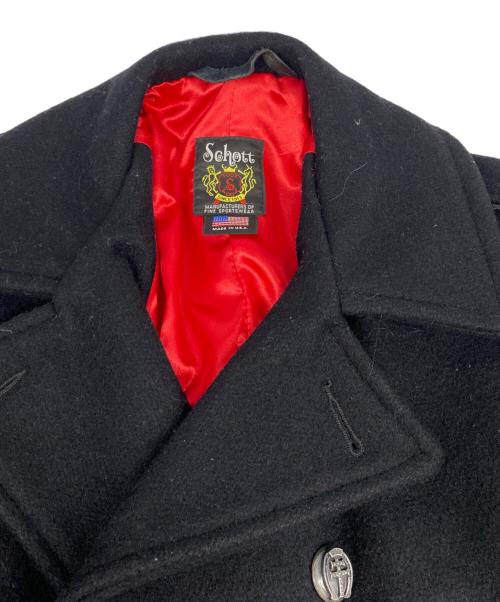 Schott（ショット）Schott (ショット) CRIMIE (クライミー) 別注Pコート ブラック サイズ:Mの古着・服飾アイテム