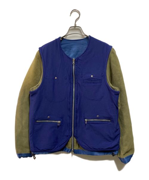 meanswhile（ミーンズワイル）meanswhile (ミーンズワイル) リバーシブルジャケット ネイビー サイズ:Ｍの古着・服飾アイテム