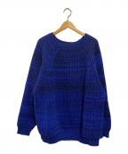 Gosha Rubchinskiyゴーシャラブチンスキー）の古着「ラグランニット」｜ブルー