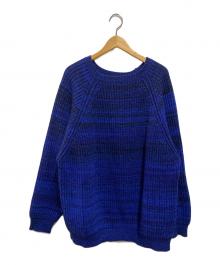 Gosha Rubchinskiy（ゴーシャラブチンスキー）の古着「ラグランニット」｜ブルー