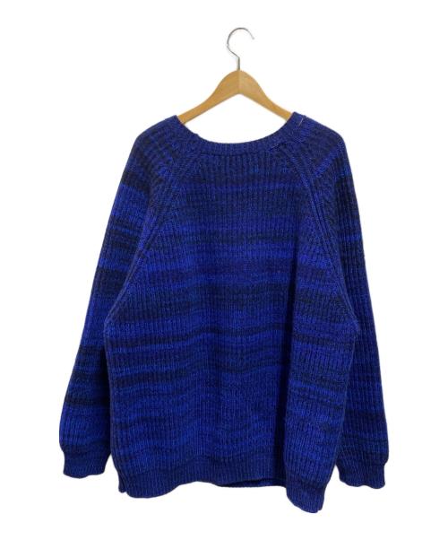 Gosha Rubchinskiy（ゴーシャラブチンスキー）Gosha Rubchinskiy (ゴーシャラブチンスキー) ラグランニット ブルー サイズ:サイズ詳細参照の古着・服飾アイテム