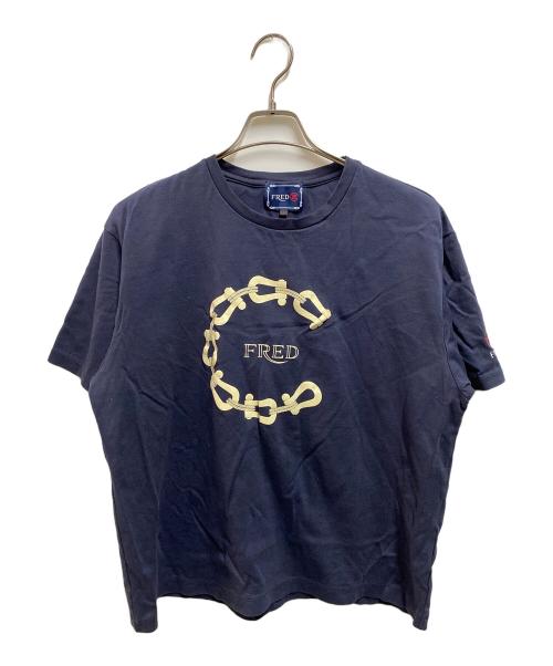 FRED（フレッド）FRED (フレッド) CLOT (クロット) ホースシューデザイン Tシャツ ネイビー サイズ:Ⅼの古着・服飾アイテム