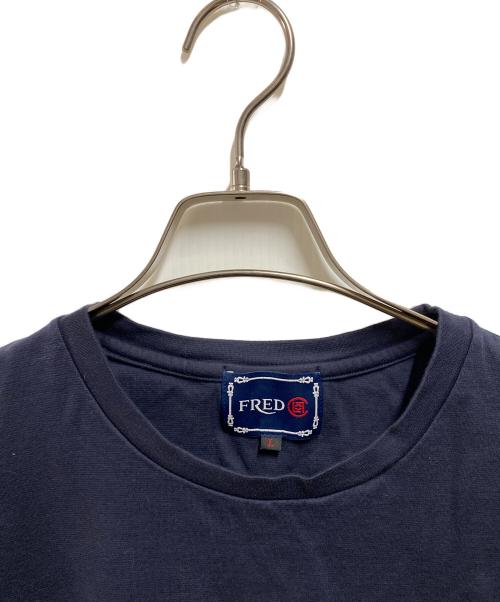FRED（フレッド）FRED (フレッド) CLOT (クロット) ホースシューデザイン Tシャツ ネイビー サイズ:Ⅼの古着・服飾アイテム