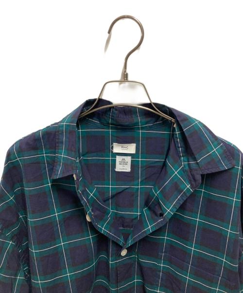 RHC Ron Herman（アールエイチシー ロンハーマン）RHC Ron Herman (アールエイチシー ロンハーマン) THOMAS MASON (トーマスメイソン) チェックシャツ グリーン サイズ:Ｍの古着・服飾アイテム