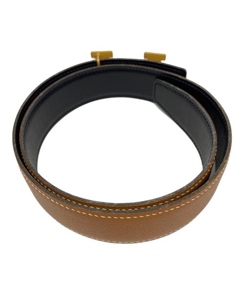 HERMES（エルメス）HERMES (エルメス) Hロゴベルト ベージュ サイズ:65の古着・服飾アイテム