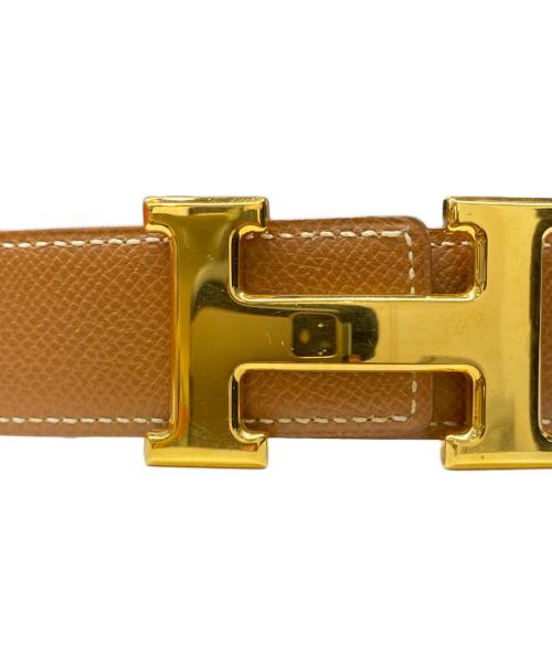 HERMES（エルメス）HERMES (エルメス) Hロゴベルト ベージュ サイズ:65の古着・服飾アイテム