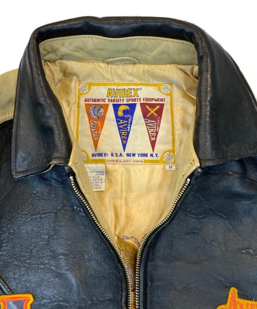 AVIREX（アヴィレックス）AVIREX (アヴィレックス) レザージャケット ブラック サイズ:Mの古着・服飾アイテム