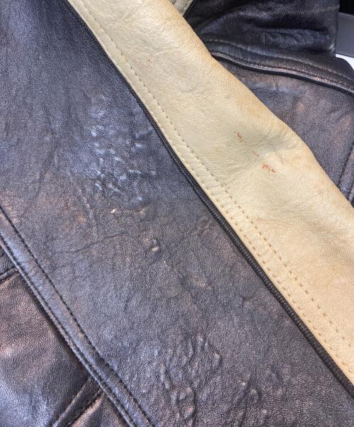 AVIREX（アヴィレックス）AVIREX (アヴィレックス) レザージャケット ブラック サイズ:Mの古着・服飾アイテム