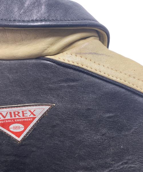 AVIREX（アヴィレックス）AVIREX (アヴィレックス) レザージャケット ブラック サイズ:Mの古着・服飾アイテム