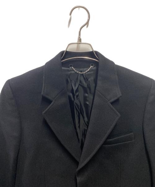 BALENCIAGA（バレンシアガ）BALENCIAGA (バレンシアガ) 08AW アンゴラ混チェスターコート ブラック サイズ:44の古着・服飾アイテム