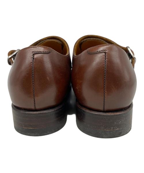 Jalan Sriwijaya（ジャランスリウァヤ）Jalan Sriwijaya (ジャランスリウァヤ) モンクストラップシューズ ブラウン サイズ:4　1/2の古着・服飾アイテム