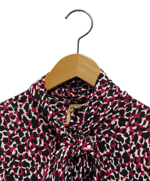 N°21（ヌメロヴェントゥーノ）N°21 (ヌメロヴェントゥーロ) 総柄ブラウス レッド サイズ:Ｌの古着・服飾アイテム