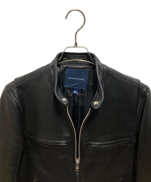United Studio Archive（ユナイテッドスタジオアーカイブ）United Studio Archive (ユナイテッドスタジオアーカイブ) レザーライダースジャケット ブラック サイズ:Ｓの古着・服飾アイテム