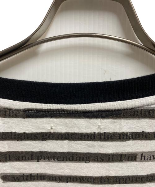 MINEDENIM（マインデニム）MINEDENIM (マインデニム) Letter Border T-SH ホワイト サイズ:2の古着・服飾アイテム