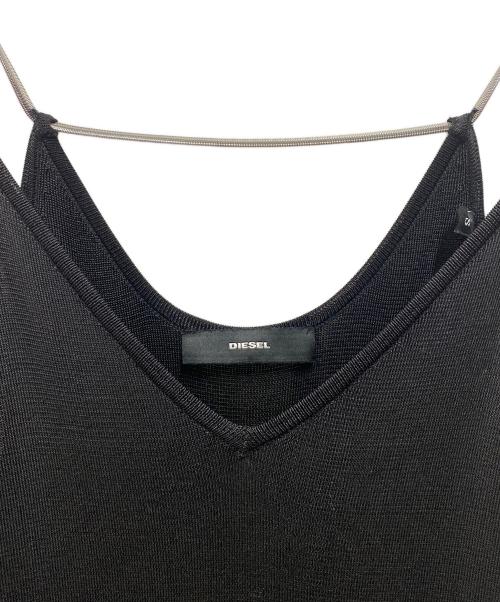 DIESEL（ディーゼル）DIESEL (ディーゼル) コーティングワンピース ブラック サイズ:Sの古着・服飾アイテム