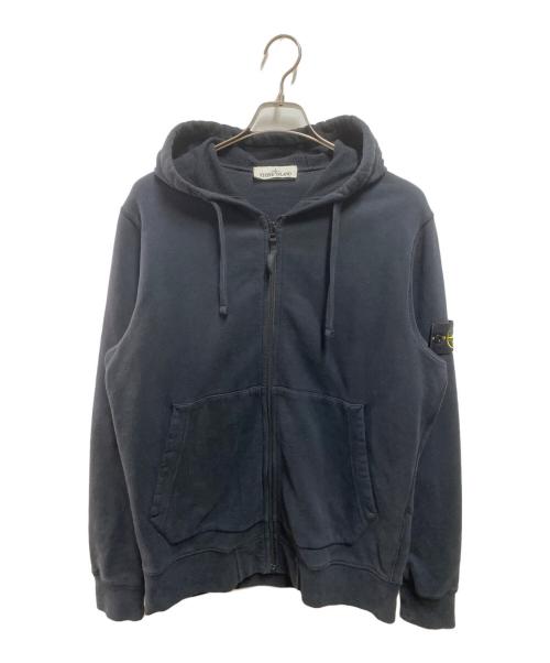 STONE ISLAND（ストーンアイランド）STONE ISLAND (ストーンアイランド) FULL ZIP SWEAT SHIRT ブラック サイズ:Lの古着・服飾アイテム