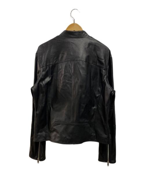 ARMANI EXCHANGE（アルマーニ エクスチェンジ）ARMANI EXCHANGE (アルマーニ エクスチェンジ) ライダースジャケット ブラック サイズ:Mの古着・服飾アイテム