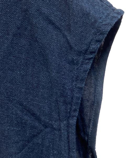 Pal'las Palace（パラスパレス）Pal'las Palace (パラスパレス) インディゴ染めノースリーブワンピース インディゴ サイズ:Lの古着・服飾アイテム