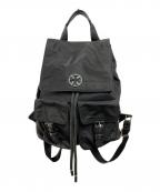 TORY BURCHトリーバーチ）の古着「TILDA NYLON FLAP BACKPACK」｜ブラック