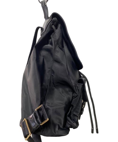 TORY BURCH（トリーバーチ）TORY BURCH (トリーバーチ) TILDA NYLON FLAP BACKPACK ブラックの古着・服飾アイテム