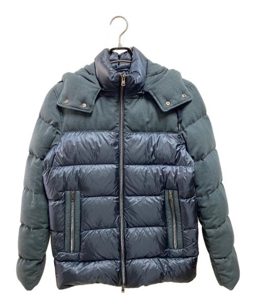 HERNO（ヘルノ）HERNO (ヘルノ) ナイロンウルトラライトコンビダウンフーディーブルゾン ネイビー サイズ:44の古着・服飾アイテム