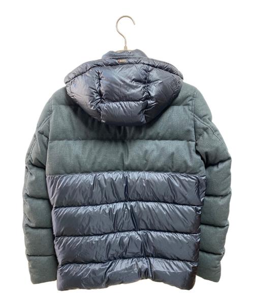 HERNO（ヘルノ）HERNO (ヘルノ) ナイロンウルトラライトコンビダウンフーディーブルゾン ネイビー サイズ:44の古着・服飾アイテム