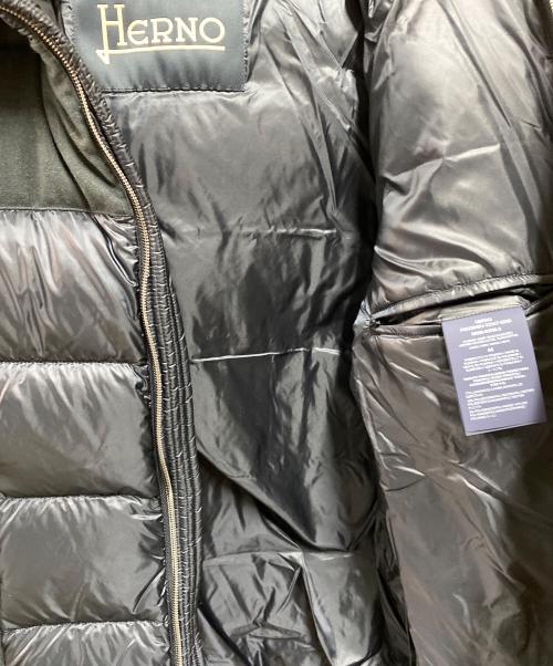 HERNO（ヘルノ）HERNO (ヘルノ) ナイロンウルトラライトコンビダウンフーディーブルゾン ネイビー サイズ:44の古着・服飾アイテム
