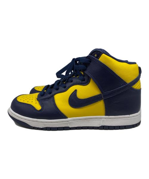NIKE（ナイキ）NIKE (ナイキ) DUNK HIGH SP MICHIGAN イエロー×ネイビー サイズ:US9.5の古着・服飾アイテム