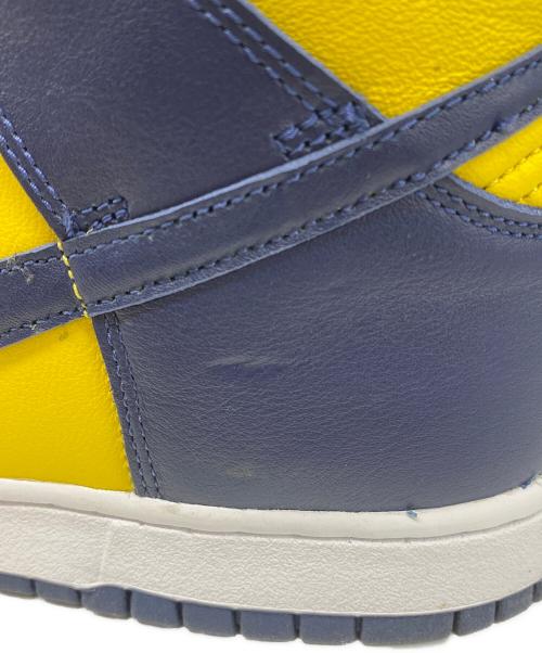 NIKE（ナイキ）NIKE (ナイキ) DUNK HIGH SP MICHIGAN イエロー×ネイビー サイズ:US9.5の古着・服飾アイテム