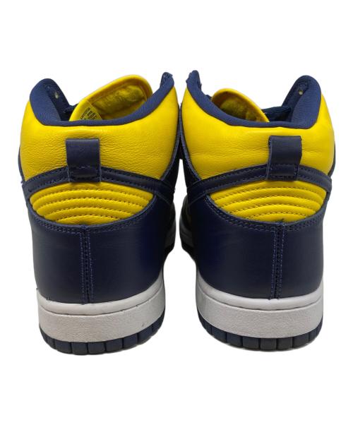 NIKE（ナイキ）NIKE (ナイキ) DUNK HIGH SP MICHIGAN イエロー×ネイビー サイズ:US9.5の古着・服飾アイテム