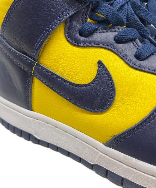 NIKE（ナイキ）NIKE (ナイキ) DUNK HIGH SP MICHIGAN イエロー×ネイビー サイズ:US9.5の古着・服飾アイテム