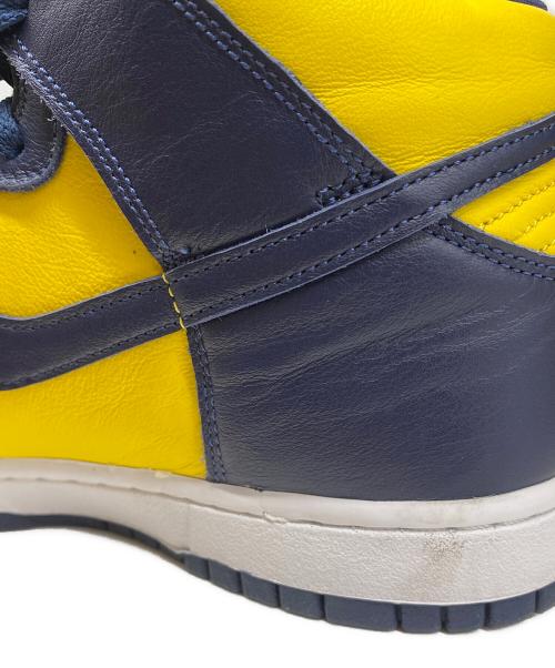 NIKE（ナイキ）NIKE (ナイキ) DUNK HIGH SP MICHIGAN イエロー×ネイビー サイズ:US9.5の古着・服飾アイテム