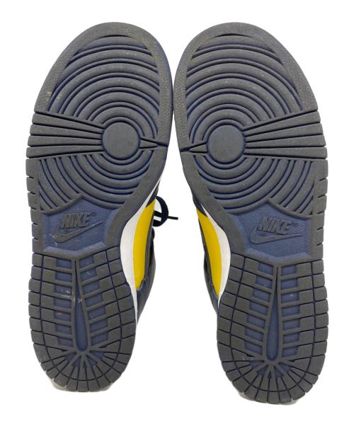 NIKE（ナイキ）NIKE (ナイキ) DUNK HIGH SP MICHIGAN イエロー×ネイビー サイズ:US9.5の古着・服飾アイテム