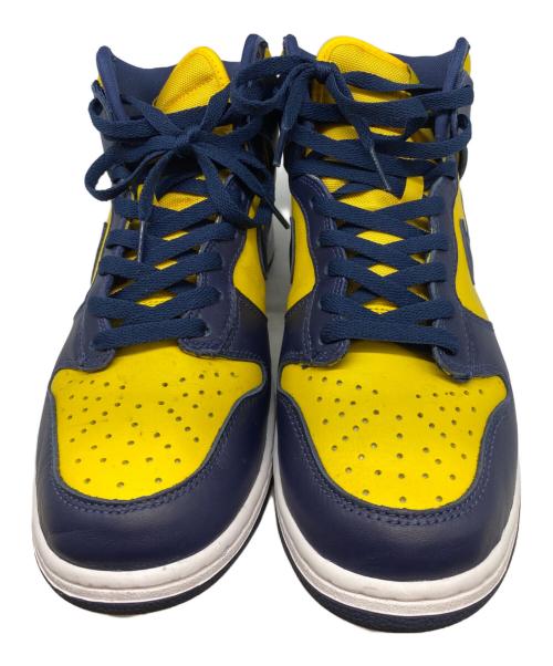 NIKE（ナイキ）NIKE (ナイキ) DUNK HIGH SP MICHIGAN イエロー×ネイビー サイズ:US9.5の古着・服飾アイテム